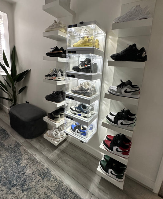 the ultimate sneaker case. 5 mistakes to avoid when doing a sneaker wall or display